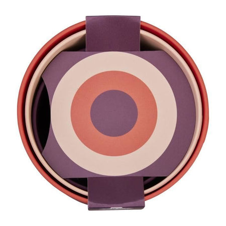 Vaso da fiori - Elho - Lex Pott - Set 14 - Rosso Rosa Viola - L 14 x P 13,8 x A 12 cm - Per interni - 100% riciclato