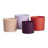 Vaso da fiori - Elho - Lex Pott - Set 15 - Viola Rosso Rosa Viola - L 15 x P 14,8 x A 14 cm - Per interni - 100% riciclato