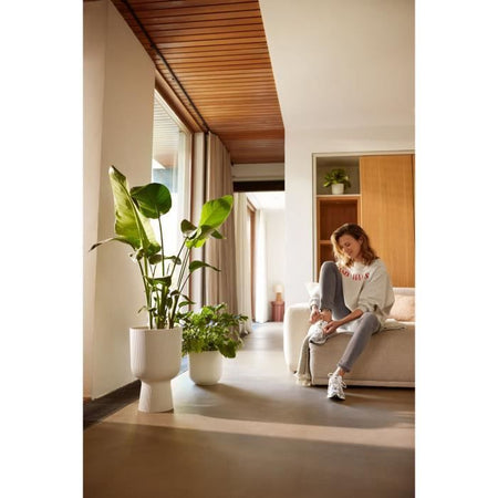 Vaso per fiori - Elho - Vibes Fold Coupe - Bianco - L 30 x P 29,5 x H 45 cm - Interno - 100% riciclato