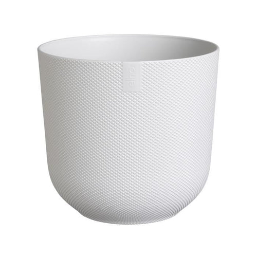 Vaso per fiori - Elho - Jazz Round - Bianco -  26 x H 24 cm - Interno - 100% riciclato