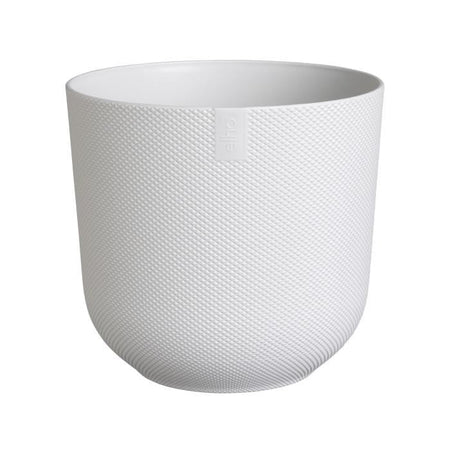 Vaso per fiori - Elho - Jazz Round - Bianco -  26 x H 24 cm - Interno - 100% riciclato