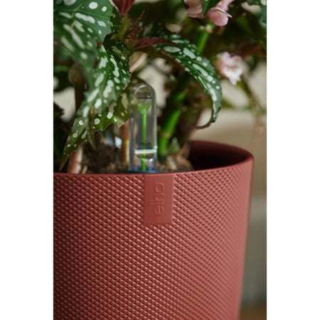 Vaso da fiori - Elho - Jazz Round - Rosso -  26 x H 24 cm - Interno - 100% riciclato