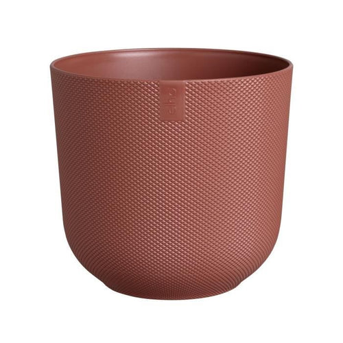 Vaso da fiori - Elho - Jazz Round - Rosso - L 30 x P 29,5 x H 27 cm - Interno - 100% riciclato