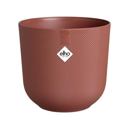 Vaso da fiori - Elho - Jazz Round - Rosso - L 30 x P 29,5 x H 27 cm - Interno - 100% riciclato