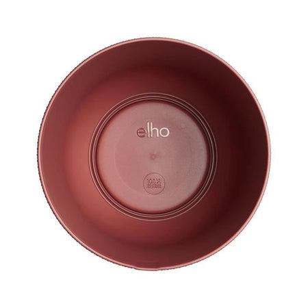 Vaso da fiori - Elho - Jazz Round - Rosso - L 30 x P 29,5 x H 27 cm - Interno - 100% riciclato