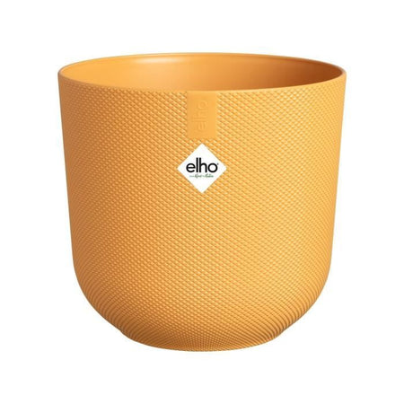 Vaso da fiori - Elho - Jazz Round - Giallo - L 35 x P 34,5 x H 32 cm - Interno - 100% riciclato