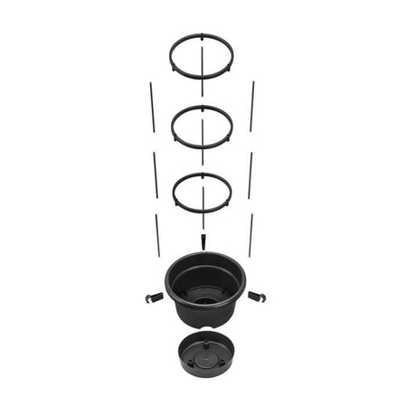 Vaso per pomodori ELHO Green Basics - 33 cm - Nero brillante