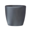 Vaso da fiori rotondo ELHO Bruxelles Wheels 40 - Nero -  39 x H 37 cm - interno - 100% riciclato
