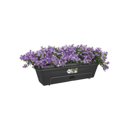 ELHO Balconniere Green Basics Allin1 50 - Esterno e balcone - L 25,7 x P 47,3 x H 16,7 cm - Living nero