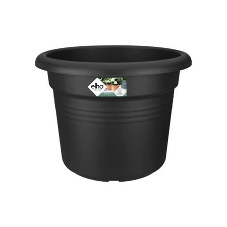 Fioriera Elho Green Basics Cilinder 65 - Nera - 64 x H 49 cm - da esterno - 100% riciclata