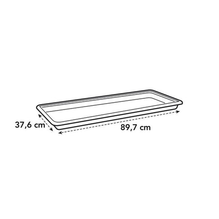 Sottovaso ELHO Green Basics 100 - Terracotta morbida - XXL - Esterno -  89,7 x H 5,7 cm