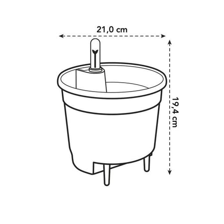 Inserto autoirrigante 21 living black