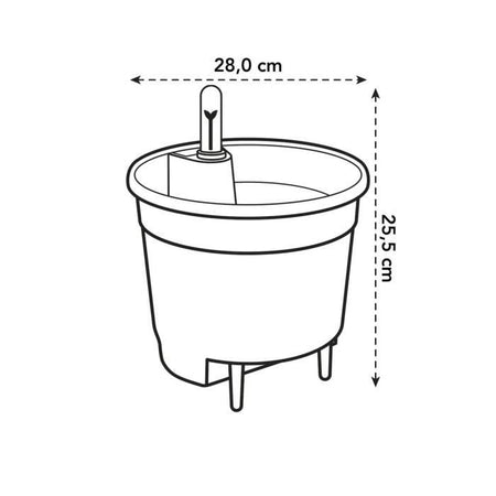 Inserto autoirrigante 28 living black