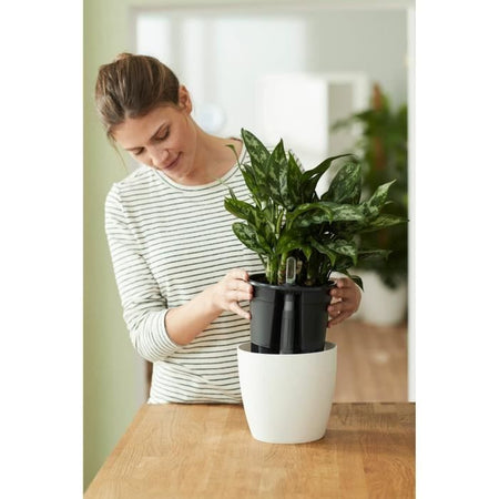 Elho Inserto autoirrigante Vaso da fiori 44 - Nero -  43 x H 39 cm - Accessori interni - 100% riciclato