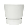 Vaso da fiori rotondo ELHO Greenville 25 - Esterno -  24,48 x H 23,31 cm - Bianco