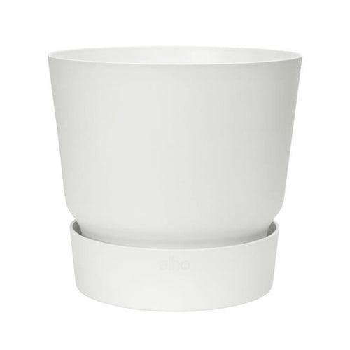 Vaso da fiori rotondo ELHO Greenville 25 - Esterno -  24,48 x H 23,31 cm - Bianco