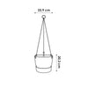 Vaso per fiori sospeso ELHO Greenville 24 - Esterno - 23,9 x H 20,3 cm - Bianco