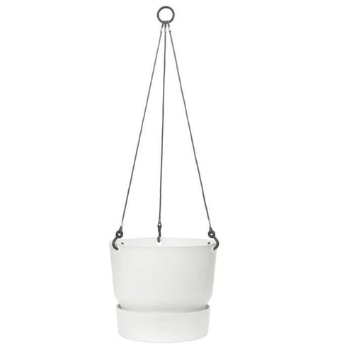 Vaso per fiori sospeso ELHO Greenville 24 - Esterno - 23,9 x H 20,3 cm - Bianco