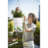 Vaso per fiori sospeso ELHO Greenville 24 - Esterno - 23,9 x H 20,3 cm - Bianco