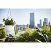 Vaso per fiori sospeso ELHO Greenville 24 - Esterno - 23,9 x H 20,3 cm - Bianco