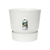 Vaso da fiori rotondo ELHO Greenville 30 - Esterno -  29,5 x H 27,8 cm - Bianco