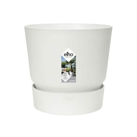 Vaso per fiori rotondo ELHO Greenville 40 - Esterno -  39 x H 36,8 cm - Bianco