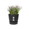 Vaso di fiori rotondo ELHO Greenville 25 - Esterno -  24,48 x H 23,31 cm - Nero vivente