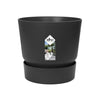 Vaso di fiori rotondo ELHO Greenville 25 - Esterno -  24,48 x H 23,31 cm - Nero vivente