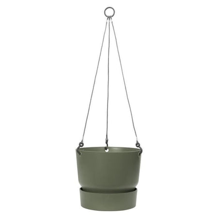 Vaso per fiori sospeso ELHO Greenville 24 - Esterno -  23,9 x H 20,3 cm - Verde foglia