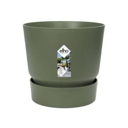 ELHO Portavaso rotondo Greenville 40 - Outdoor -  39 x H 36,8 cm - Verde foglia