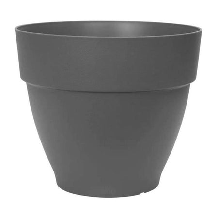 Elho Vibia Campana Fioriera Rotonda 55 - Nero - 55 x H 47 cm - da esterno - 100% riciclato