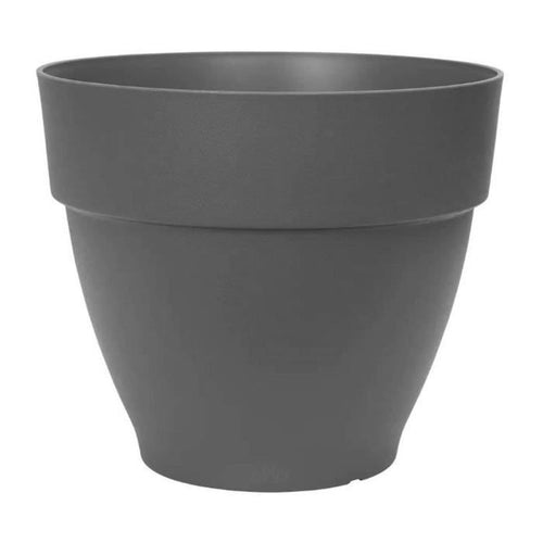 Elho Vibia Campana Fioriera Rotonda 55 - Nero - 55 x H 47 cm - da esterno - 100% riciclato