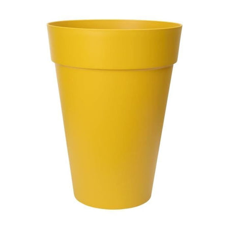 Vaso da fiori ELHO Loft Urban Round High 35 - Giallo -  34 x H 45 cm - per esterni - 100% riciclato