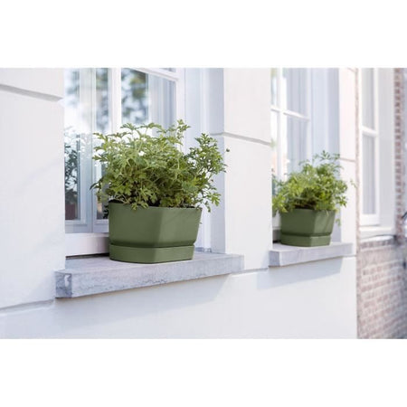 Greenville Oval piantatrice - Plastica - 50 - NERO