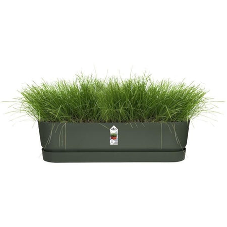 Greenville Oval piantatrice - Plastica - 50 - NERO