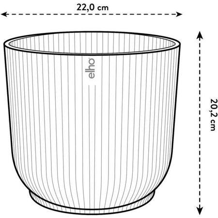 VIBE ROUME FLOWER POT - Plastica - 22 - Blu scuro