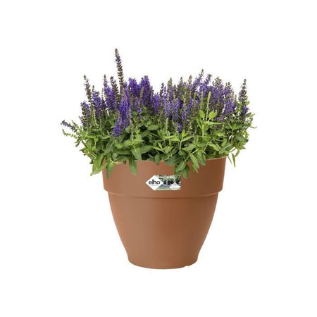Elho Vibia Campana Fioriera Rotonda 55 - Marrone -  55 x H 47 cm - da esterno - 100% riciclata
