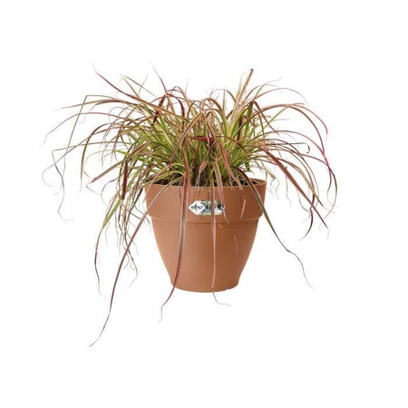 Elho Vibia Campana Fioriera Rotonda 55 - Marrone -  55 x H 47 cm - da esterno - 100% riciclata