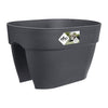ELHO - Vaso da fiori - Vibia Campana Flower Bridge 40 - Antracite - Balcone esterno - L 26 x P 39 x H 22 cm