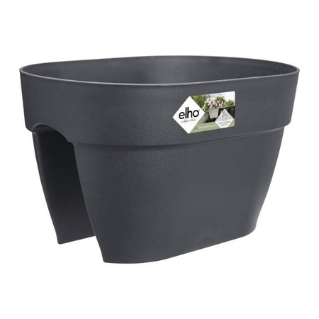 ELHO - Vaso da fiori - Vibia Campana Flower Bridge 40 - Antracite - Balcone esterno - L 26 x P 39 x H 22 cm