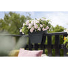 ELHO - Vaso da fiori - Vibia Campana Flower Bridge 40 - Antracite - Balcone esterno - L 26 x P 39 x H 22 cm