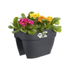 ELHO - Vaso da fiori - Vibia Campana Flower Bridge 40 - Antracite - Balcone esterno - L 26 x P 39 x H 22 cm