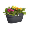 ELHO - Vaso da fiori - Vibia Campana Easy Hanger Medium - Antracite - Balcone esterno - L 24,1 x P 36 x H 26,5 cm
