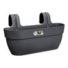 ELHO - Vaso da fiori - Vibia Campana Easy Hanger Large - Antracite - Balcone esterno - L 24,1 x P 46 x H 26,5 cm