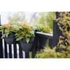 ELHO - Vaso da fiori - Vibia Campana Flower Twin 21 - Antracite - Balcone esterno - L 38,4 x P 20,5 x H 26,5 cm