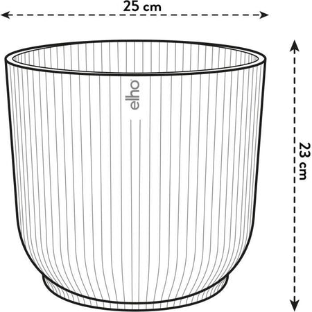 VIBE ROUME FLOWER POT - Plastica - 25 - Blu scuro