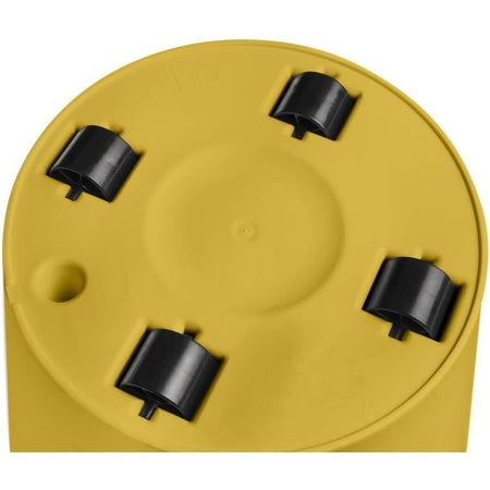 Loft Urban Round Flower Pot - Plastic - Percé - Tank - con ruote - 50 - ocra