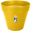 Loft Urban Round Flower Pot - Plastic - Percé - Tank - con ruote - 50 - ocra