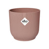 ELHO Vibes Fold Vaso da fiori rotondo Wheels 35 - Rosa -  35 x H 32 cm - interno - 100% riciclato