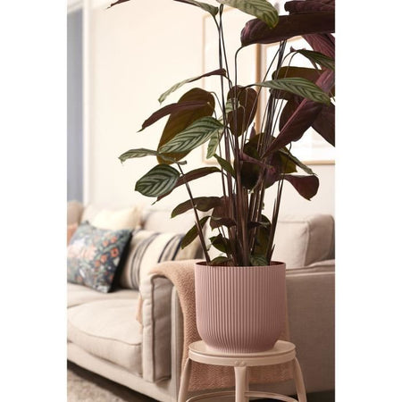 ELHO Vibes Fold Vaso da fiori rotondo Wheels 35 - Rosa -  35 x H 32 cm - interno - 100% riciclato